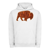 Pigment Lunar Rock Bison Silhouette Red Skull Urban Hoodie - Bettercallsaul
