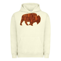 Pigment Pistachio Bison Silhouette Red Skull Urban Hoodie - Bettercallsaul