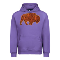 Tulip Bison Silhouette Red Skull Urban Hoodie - Bettercallsaul