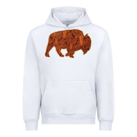 White Bison Silhouette Red Skull Urban Hoodie - Bettercallsaul