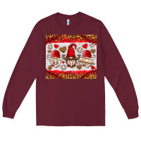 Burgundy baseball gnome Long Sleeve Tee - HRA Design Shop