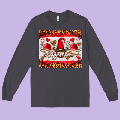Baseball Gnome Long Sleeve Tee Designed By Hra Design Shop