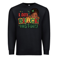 Black i am black history black girl Premium Sweatshirt - MaliasSmallBusiness