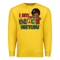 Lemon i am black history black girl Premium Sweatshirt - MaliasSmallBusiness