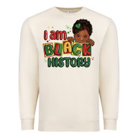 Sandshell i am black history black girl Premium Sweatshirt - MaliasSmallBusiness