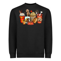 Black labradoodle coffee cups Heavyweight Sweatshirt - Zillion Design Studio