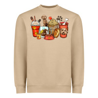 Mushroom labradoodle coffee cups Heavyweight Sweatshirt - Zillion Design Studio