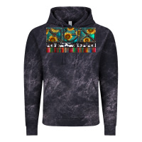 Cloud Black Rusty Sunflowers with Cowhide and Turquoise Vintage Hoodie - RanaPortraitStore