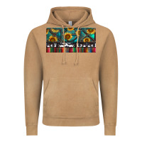 Vintage Camel Rusty Sunflowers with Cowhide and Turquoise Vintage Hoodie - RanaPortraitStore