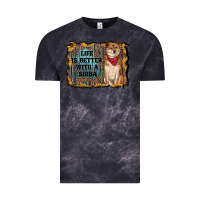 Cloud Black life is better with a shiba Vintage Tee - RanaPortraitStore