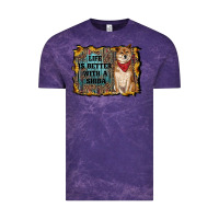 Cloud Purple life is better with a shiba Vintage Tee - RanaPortraitStore