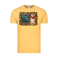 Vintage Mustard life is better with a shiba Vintage Tee - RanaPortraitStore
