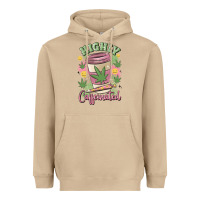 Mushroom highly caffeinated Heavyweight Hoodie - MaliasSmallBusiness
