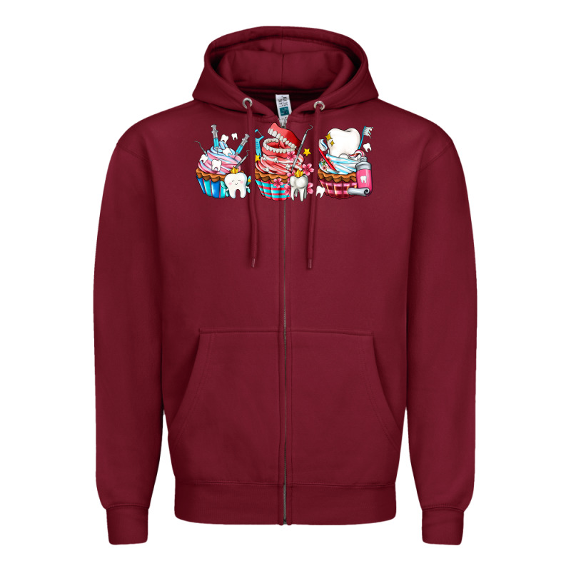 Dental Cupcakes Zipper Hoodie by AdoDesignShop | Teevron