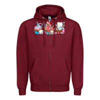 Burgundy dental cupcakes Zipper Hoodie - AdoDesignShop