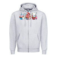 Heather Grey dental cupcakes Zipper Hoodie - AdoDesignShop