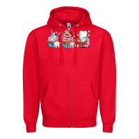 Red dental cupcakes Zipper Hoodie - AdoDesignShop