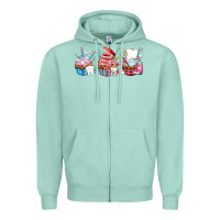 Seafoam dental cupcakes Zipper Hoodie - AdoDesignShop