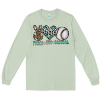 Matcha peace love baseball Long Sleeve Tee - CowhideDigitalArt