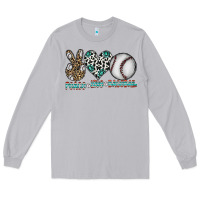 Moon Dust peace love baseball Long Sleeve Tee - CowhideDigitalArt