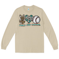 Mushroom peace love baseball Long Sleeve Tee - CowhideDigitalArt
