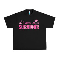 Black I Am a Survivor Breast Cancer Urban Heavy Tee - texasbilliewilder