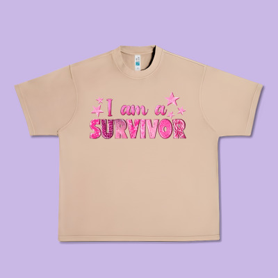 I Am A Survivor Breast Cancer Urban Heavy Tee Designed By Texasbilliewilder