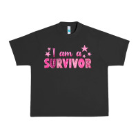 Pigment Black I Am a Survivor Breast Cancer Urban Heavy Tee - texasbilliewilder