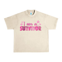 Sandshell I Am a Survivor Breast Cancer Urban Heavy Tee - texasbilliewilder