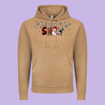 Christmas Let It Snow Vintage Hoodie Designed By Jahusdesignshop