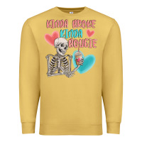 Antique Gold kinda broke kinda bougie Premium Sweatshirt - MaliasSmallBusiness