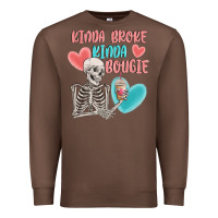 Chestnut kinda broke kinda bougie Premium Sweatshirt - MaliasSmallBusiness
