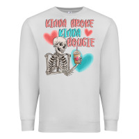Dove Grey kinda broke kinda bougie Premium Sweatshirt - MaliasSmallBusiness