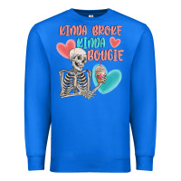True Royal kinda broke kinda bougie Premium Sweatshirt - MaliasSmallBusiness