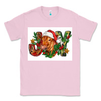 Bubblegum Pink christmas heifer joy Classic Tee - FaDigitalArtStudio