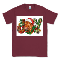 Burgundy christmas heifer joy Classic Tee - FaDigitalArtStudio