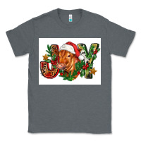 Charcoal Heather christmas heifer joy Classic Tee - FaDigitalArtStudio