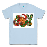 Dusty Blue christmas heifer joy Classic Tee - FaDigitalArtStudio