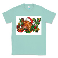 Seafoam christmas heifer joy Classic Tee - FaDigitalArtStudio