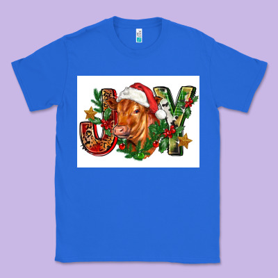 Christmas Heifer Joy Classic Tee Designed By Fadigitalartstudio