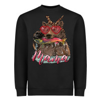 Black mother's day mama bear wıth bandana and glasses Heavyweight Sweatshirt - RanaPortraitStore