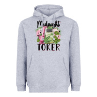 Heather Grey midnight toker Heavyweight Hoodie - MaliasSmallBusiness