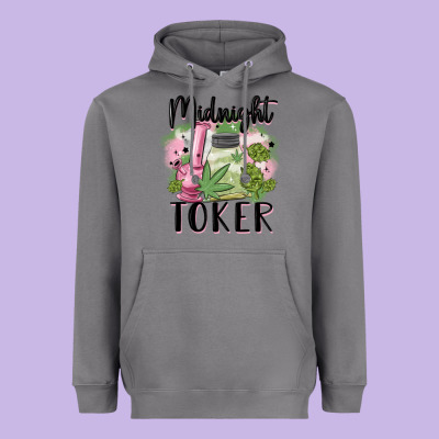 Midnight Toker Heavyweight Hoodie Designed By Maliassmallbusiness