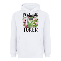 White midnight toker Heavyweight Hoodie - MaliasSmallBusiness