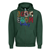 Sports Green boom boom baby Zipper Hoodie - Artiststas