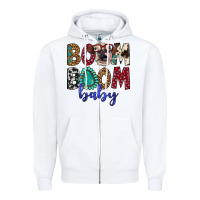 White boom boom baby Zipper Hoodie - Artiststas