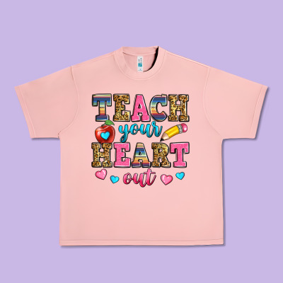 Teach Your Heart Out Urban Heavy Tee Designed By Zillion Design Studio