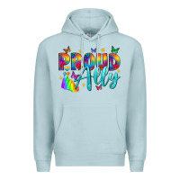 Blue Mist Western Proud Ally Premium Hoodie - BundleAndBundleShop