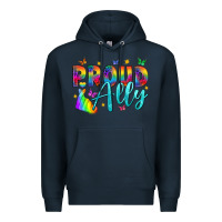 Navy Western Proud Ally Premium Hoodie - BundleAndBundleShop