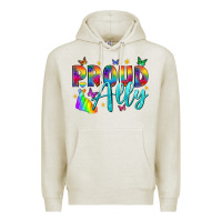 Oatmeal Heather Western Proud Ally Premium Hoodie - BundleAndBundleShop